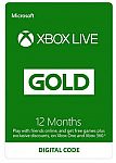 XBOX Live 12-Month Gold Membership Digital Download $50