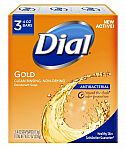 3-Count 4-Oz Dial Antibacterial Deodorant Bar Soap $1.33