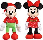 Disney 22" Mickey or Minnie Mouse Holiday 2021 Plush $12