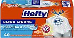 40-Count 13-Gallon Hefty Ultra Strong Tall Kitchen Trash Bags $5.62