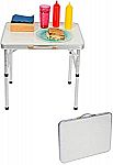Trademark Innovations Aluminum Adjustable Portable Folding Table $18