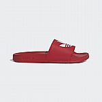 Men's Red & White adilette Lite Slides $15