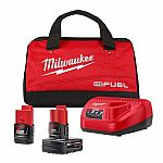 Milwaukee M12 12V Lithium-Ion Starter Kit $99