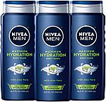3-Ct 16.9-Oz Nivea Men Hydration Body Wash w/ Aloe Vera $8.93