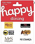$50 Happy Dining or Panera bread Gift Cards $42.50