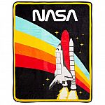 55" x 70" License Throw Blanket: NASA $7.47 and more