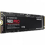Samsung 1TB 980 PRO PCIe 4.0 x4 M.2 Internal SSD $149.99