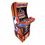 NBA Jam Wi-Fi Enabled Arcade Cabinet with Riser and Stool $330