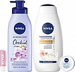 4-Piece NIVEA In Bloom Variety Pack (Body Lotion, Body Wash, Lip Balm & Multipurpose Cream) $7.50