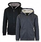 Prime Members - 2-Pk Sherpa Lined Fleece Hoodies $24