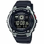 Casio Men's Quartz World Time Black Resin Band 48mm Watch (2 for $23.50) + Free Shipping