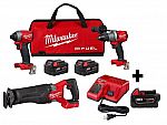 Milwaulkee M18 FUEL Brushless Cordless Combo Kit (3-Tool) $499