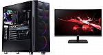 ABS Gladiator Gaming desktop (i7-10700F, GeForce RTX 3070, 16GB, 1TB SSD) + 27" Acer ED270R 165Hz Gaming Monitor $1599