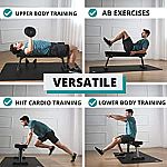 Finer Form Gym Quality Foldable Flat Bench $90