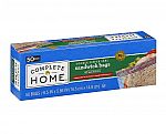 50-Ct Complete Home Resealable Sandwich Bags 3 for $2.80