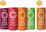 36-Ct 8.4-Oz IZZE Sparkling Juice (24-Ct Variety + 12-Ct Clementine) $13.78