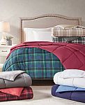 Martha Stewart Reversible Down Alternative Comforter (Any Size) $20 (84% Off) & More