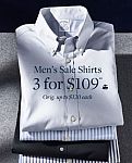 Men's Sale Shirts 3 for $109