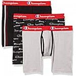 3-Pack Champion Men's Everyday Comfort Cotton Stretch Boxer Briefs $9.60