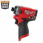 Milwaukee M12 FUEL 12-Volt Lithium-Ion Brushless Cordless 1/4 in. Hex Impact Driver (Tool-Only) $60 Shipped