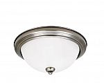 Sea Gull Flush Ceiling Light Fixtures: 11" Geary (Antique Brushed Nickel) $8.60 & More