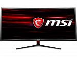 MSI Optix 34" UWQHD 3440 x 1440 2K 100Hz Curved Gaming Monitor $330