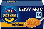 18-Pk 6.7-oz Kraft Easy Mac Microwavable Macaroni & Cheese (Original) $4.50