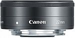 Canon EF-M 22mm f2 STM Compact System Lens $149 (save $100)