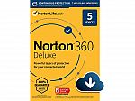 Norton 360 Deluxe 2021 (5 Devices with Auto Renewal) + H&R Block Deluxe + State $22