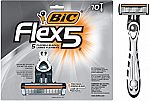 20-Count BIC Flex 5 Men's 5-Blade Disposable Razor $18.59 