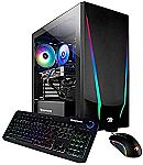 iBUYPOWER Pro Gaming Desktop (AMD Ryzen 5 3600, GeForce GT730, 8GB, 240GB SSD) $599.99