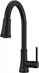 Pfister Pfirst Single Handle Pull Down Kitchen Faucet (Matte Black) $93 (Was $143)