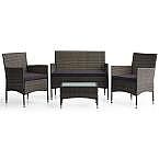 Brookside 4-Piece Outdoor Patio Furniture Set $175 (orig. $250)