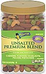 34.5 oz PLANTERS Unsalted Premium Nuts $11.89 and more