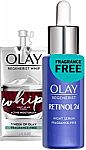 1.3-oz Olay Regenerist Retinol 24 Night Face Serum + 0.24-oz Whip Moisturizer $14