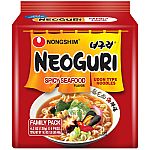 8-pack Nongshim Neoguri Noodles, Spicy Seafood, 4.2 Oz, 4 Count $14.46