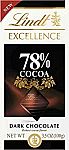 12-Pack Lindt Excellence Bar (78% Cocoa Dark Chocolate) $18