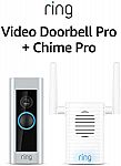 Ring Video Doorbell Pro with Ring Chime Pro (1st Gen) (Certified Refurbished) $95