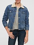 Gap Factory Sherpa-Lined Medium Denim Jacket $18 Shipped