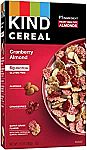 4-Ct 10oz KIND Breakfast Cereal Cranberry Almond $13.39 and more