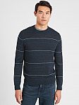 Banana Republic Factory Men's Merino Wool Striped Crew-Neck Sweater $12.49