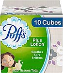 10-cubes Puffs Plus Lotion Facial Tissues $5.40