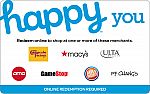 $57.50 Happy Gift Card (Lowes, Macy's, Ulta & More) $50