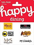 $50 Happy Dining Gift Card $42.50, $50 Golden Corral, Kirkland's GC $40