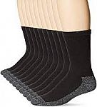 6-Ct Fruit of the Loom mens Cotton Work Gear Crew Socks $5
