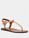 Coach Outlet - Extra 15% Off: T Strap Sandal $32 (79% Off)
