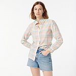 J.Crew - Cotton-silk Shirt $24 (80% Off)