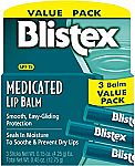 3-Pack Blistex Medicated Lip Balm, 0.15 Ounce $2.70