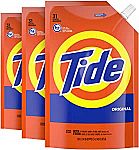 93 Loads Tide Liquid Laundry Detergent HE Soap Pouches $12.59