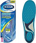 Dr. Scholl’s Comfort & Energy Memory Fit Insoles (Women 6-10) $5
